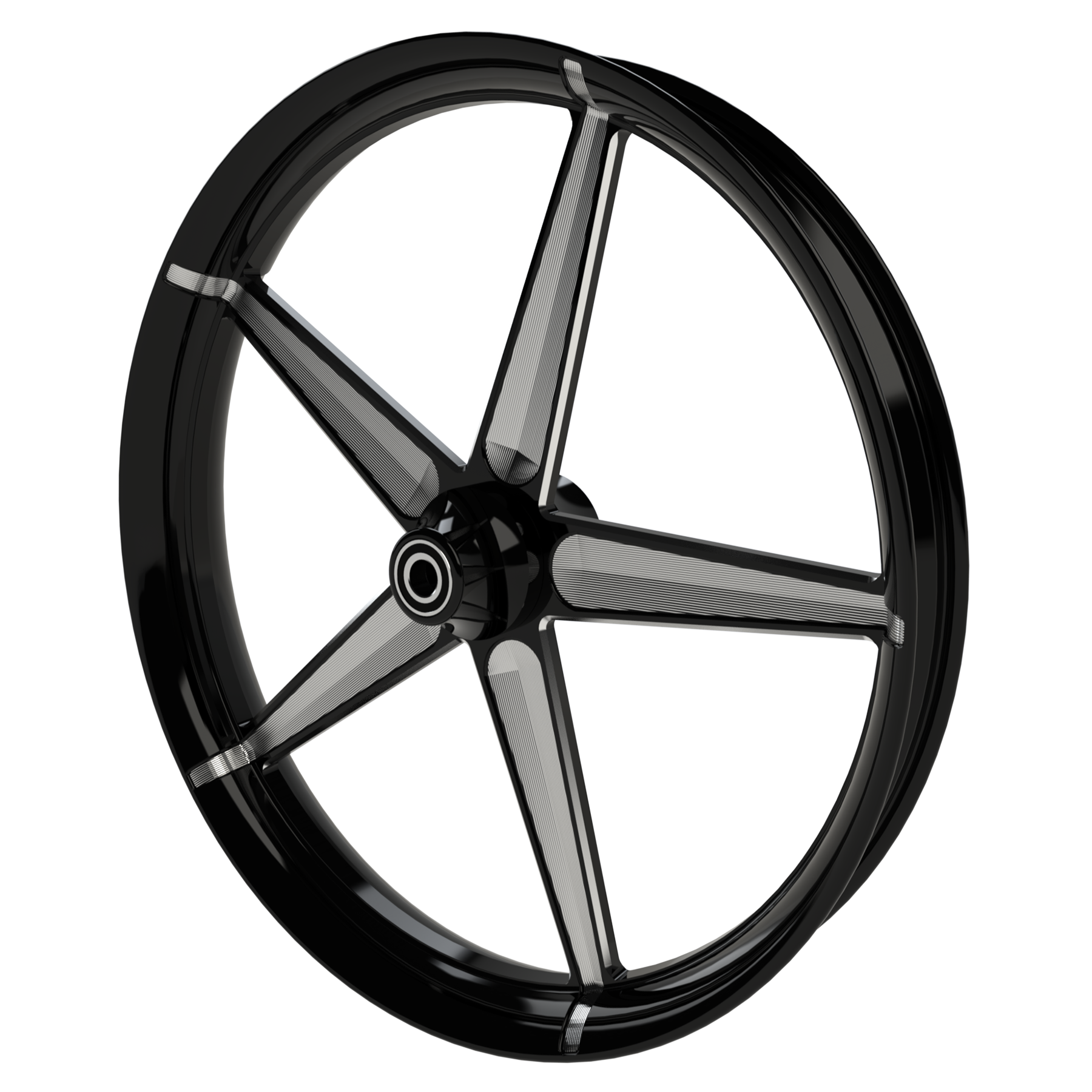 Rev Limit Harley Touring Black Double Cut Wheels - SMT Wheels