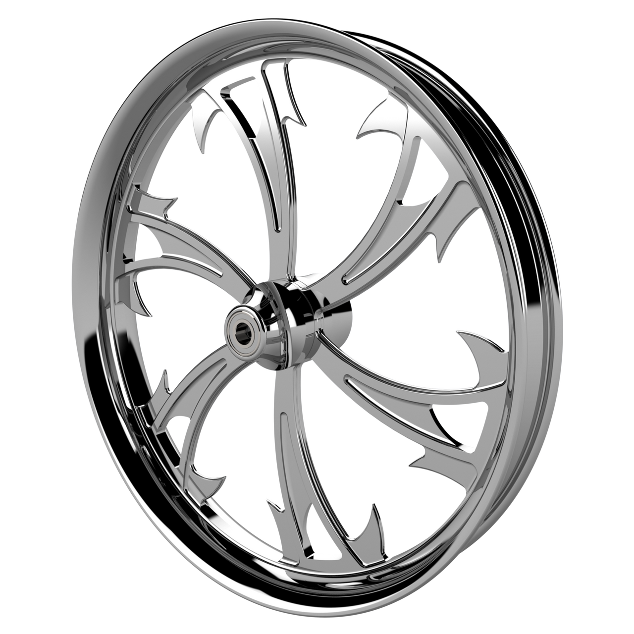32 Inch Dirty HKR Chrome Harley Wheel - SMT Wheels