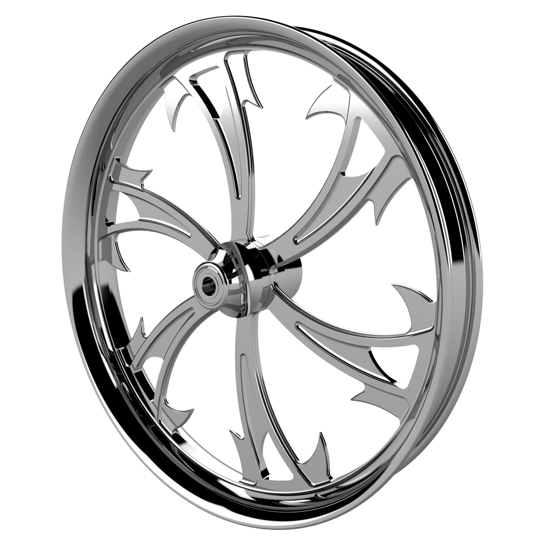 Dirty HKR Bulldog Fat Tire Chrome Wheels - SMT Wheels