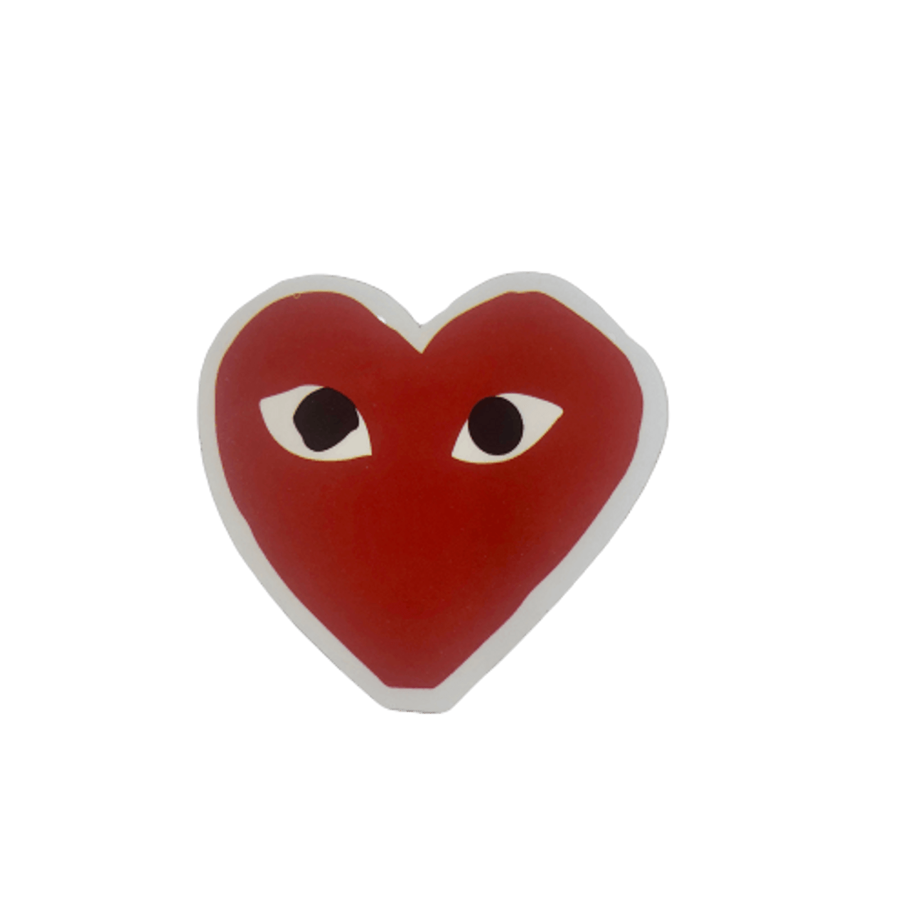 Heart with Eyes Die Cut Sticker