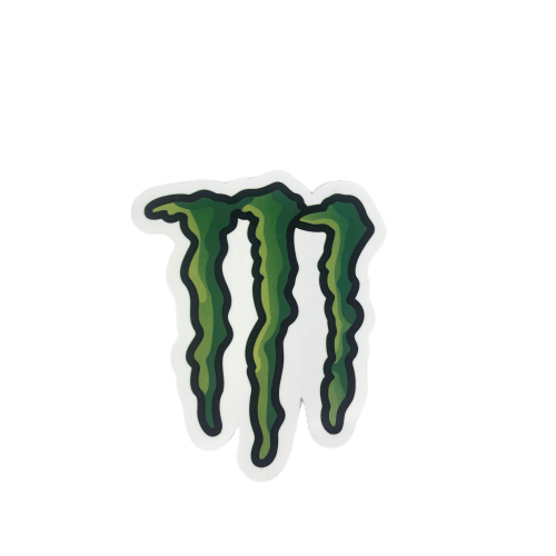 Green Monster Energy Sticker