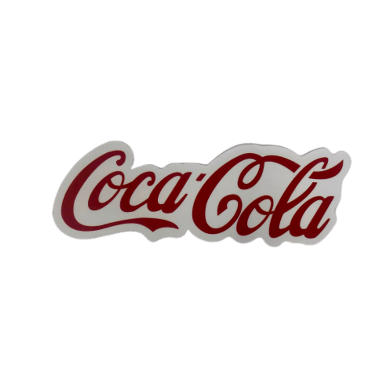 Red CocaCola Vinyl Sticker for Laptops, windows, computers, coolers and more