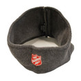 Fleece Headband Charcoal w/Shield
