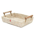 Large Basket with Wooden Handles