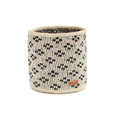 Basket sisal black/white geometric (Kenya)