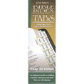 Bible Index Tabs Gold with Black Slim