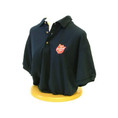 Navy Blue Polo Shirt With Shield