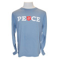 Long Sleeve PEACE T-Shirt;  Denim