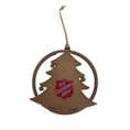 Wood ornament Tree w/Shield