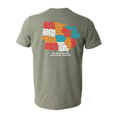 Central Territory T-shirt Heather Military Green Back