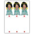Laser Sheets - Aqua Gown Angels (Asian) 
