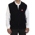 Unisex Zip Sweater Vest Navy W/Shield