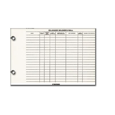 ROLL BOOK EX JR SOLDIER ROLL - Trade Central