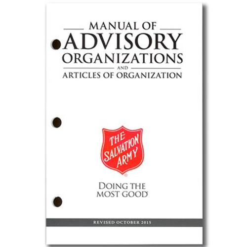 Manual of Advisory Organizations & Articles of Organization Oct 2015 Revision