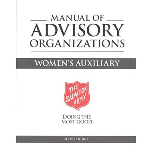 Manual of Advisory Org.  Women's Auxiliary 2016 Revision