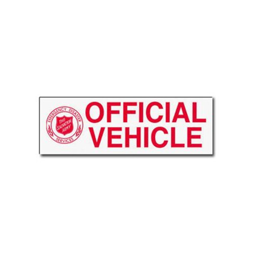 EDS 'Official Vehicle' Magnetic Sign