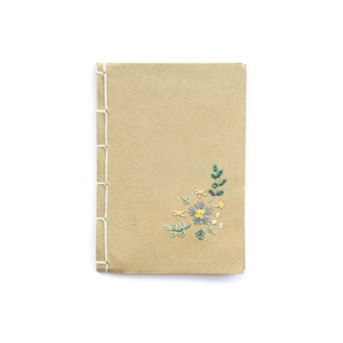 Notebook with Floral Embroidery 