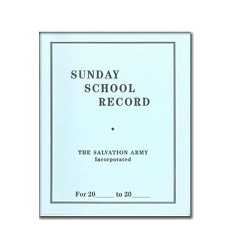 SUNDAY SCHOOL CLASS SUMMARY BK (BLUE)