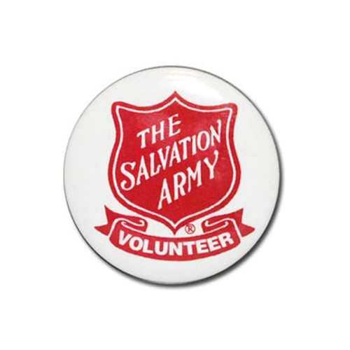 Volunteer Badge Button with Shield