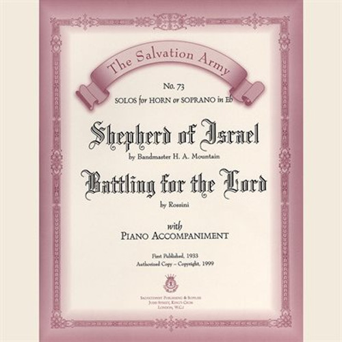 Classic Series #73 - Shepherd Of Israel/ Battling For The Lord - Solo For Eb