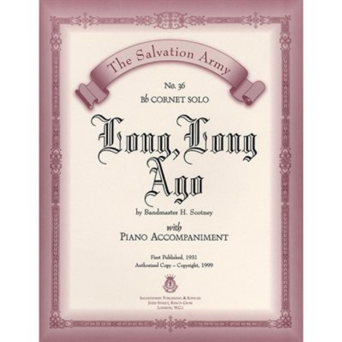 Classic Series #36 - Long, Long Ago  - Solo For Bb Cornet