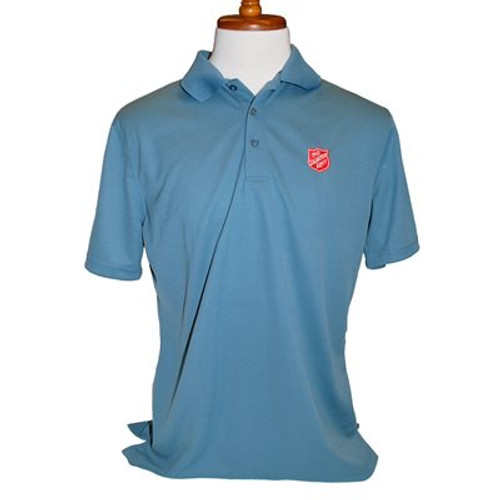 Polo Mens Slate Blue w/Shield