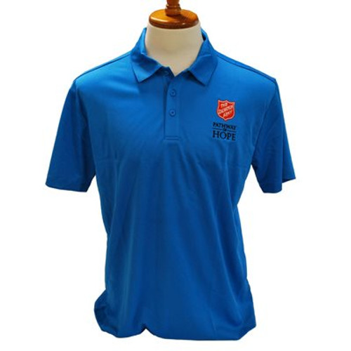 Polo Men's with Pathway of HOPE; Blue