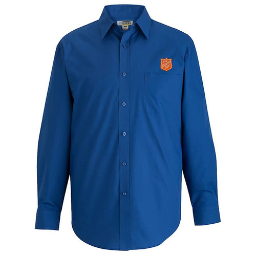 Men's  Long Sleeve Dress Shirt with Shield