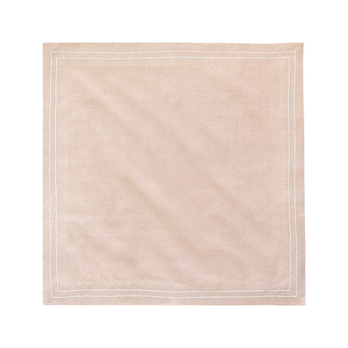 Napkins beige/white pack of 2  Bangladesh