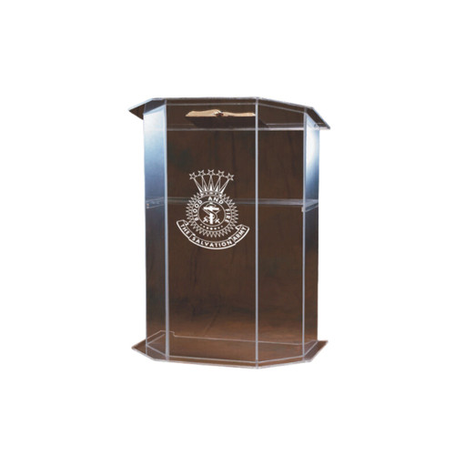 Woerner SA3350S Acrylic Pulpit with shelf