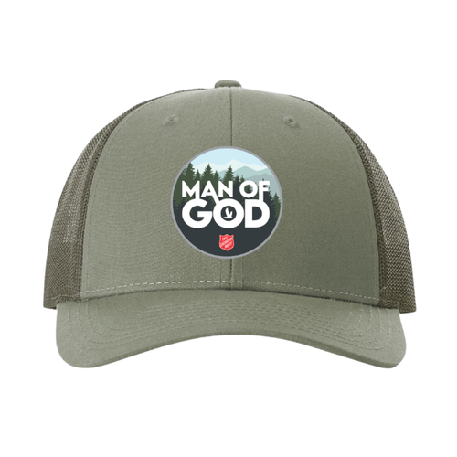 Loden Green  Man of God Trucker Cap