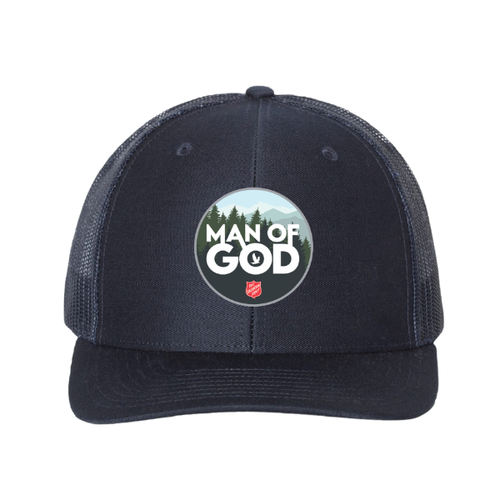 Navy Man of God Trucker Cap