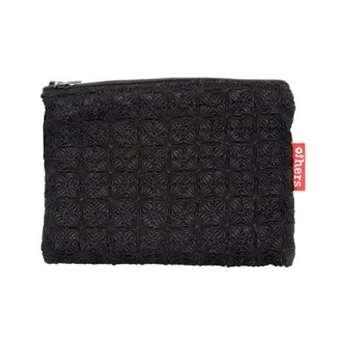 Small Embroidered Coin Purse Dhaka Black