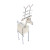 Beaded Silver Reindeer Small