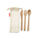 Wood Cutlery with Carry Bag