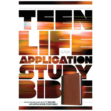 NLT Teen Life Application Study Bible - LeatherLike, Brown - The