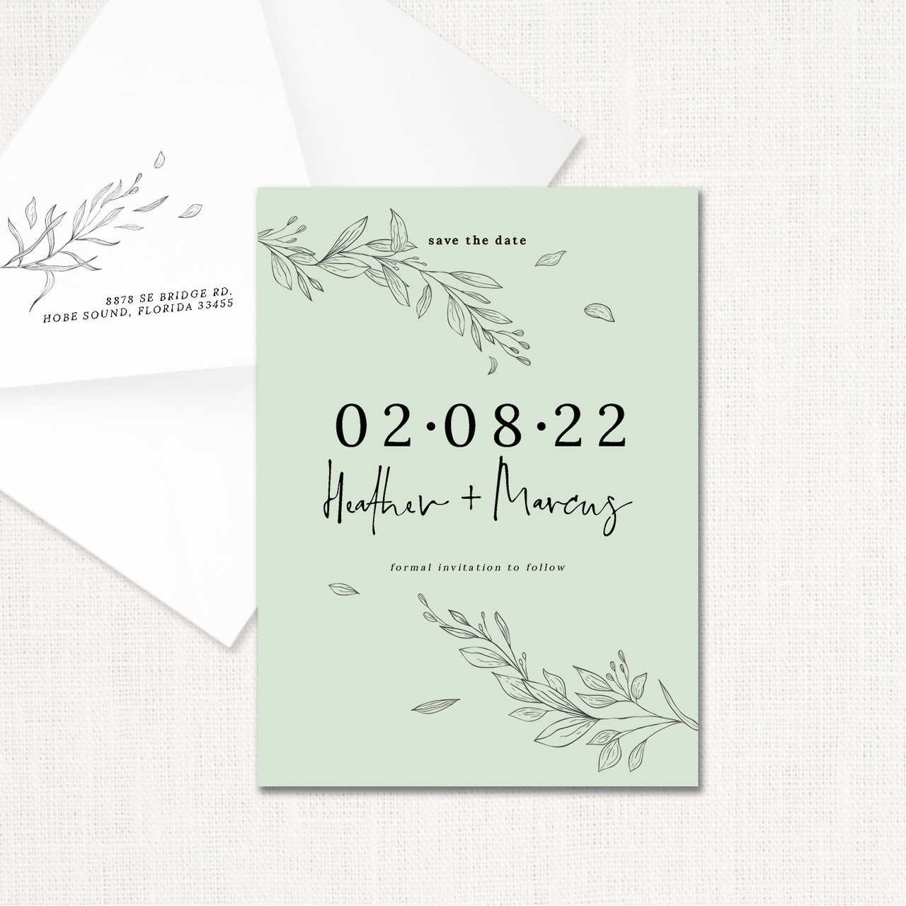 Heather Save the Date Cards