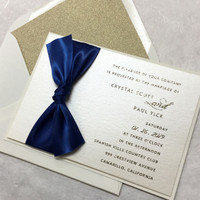 Krystal Ribbon Wedding Invitations elegant glitter thermography wedding planner Stationery Store & Wedding Invitations by Leslie Store wholesale