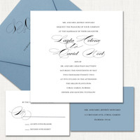 Layla Script Square Wedding Invitations elegant glitter thermography wedding planner Stationery Store & Wedding Invitations by Leslie Store wholesale