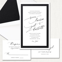 Rina Black and White Wedding Invitations wholesale wedding planner affiliate program leslie store