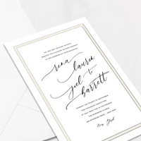 Rina White Wedding Invitations Three Layered Leslie Store