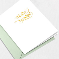 Hello Greeting Card All Cards Leslie Store