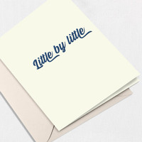 Little by Little Greeting Card All Cards Leslie Store