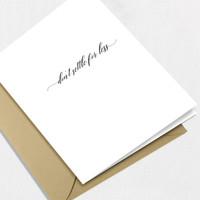 Don't Settle for Less Greeting Card All Cards Leslie Store