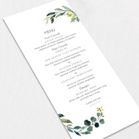 Victoria Wedding Menu Wedding Menu Leslie Store