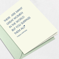 Great Women Greeting Card All Cards Leslie Store