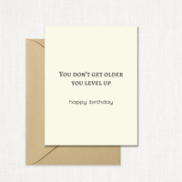 Level Up Birthday Greeting Card wholesale wedding planner affiliate program leslie store