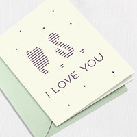 PS I Love You Greeting Card All Cards Leslie Store
