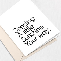 A little Sunshine Greeting Card All Cards Leslie Store
