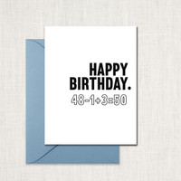 Happy 50 Birthday Greeting Card wholesale wedding planner affiliate program leslie store